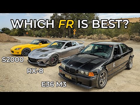 Honda S2000 vs Mazda RX-8 vs BMW E36 M3 (Modified) - Head to Head Review!