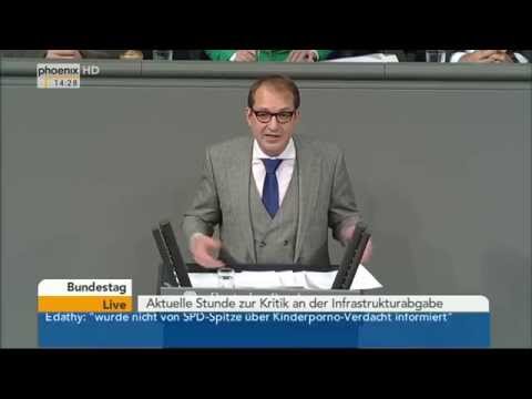 Bundestag: Aktuelle Stunde zur Kritik an der PKW- Maut am 18.12.2014