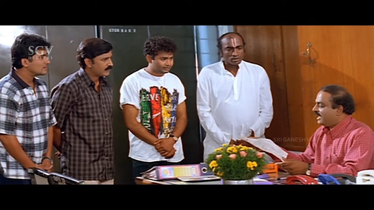 Ramesh and Sharan Inquiring About Job Comedy Scene | Kushalave Kshemave Kannada Movie