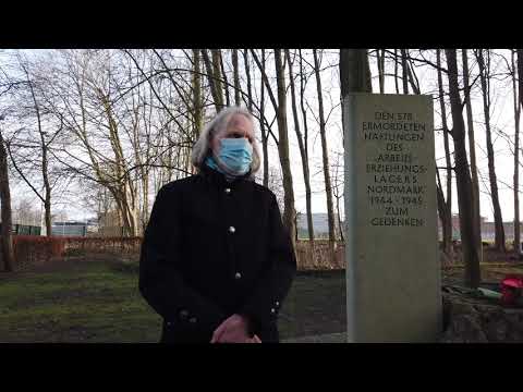 Gedenkort "Arbeitserziehungslager" Nordmark / Das Fanprojekt im Gespräch mit Eckhard Colmorgen