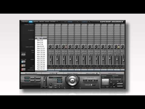 Superior Drummer 2.0: busses and sends