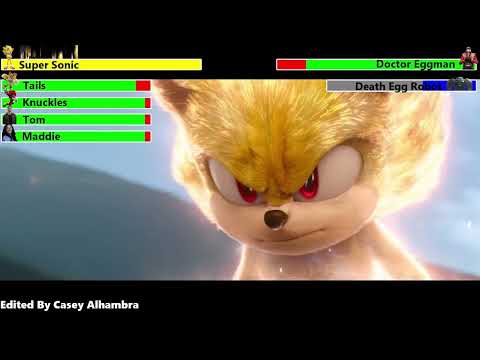 Sonic the Hedgehog 2 (2022) Final Battle with healthbars 3/3