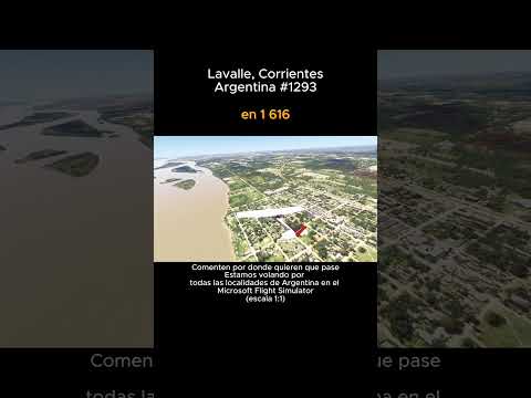 Lavalle, Corrientes desde el Microsoft Flight Simulator #lavalle #corrientes #msfs #argentina