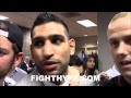 AMIR KHAN RIPS ADRIEN BRONER: "HE'S JUST ...