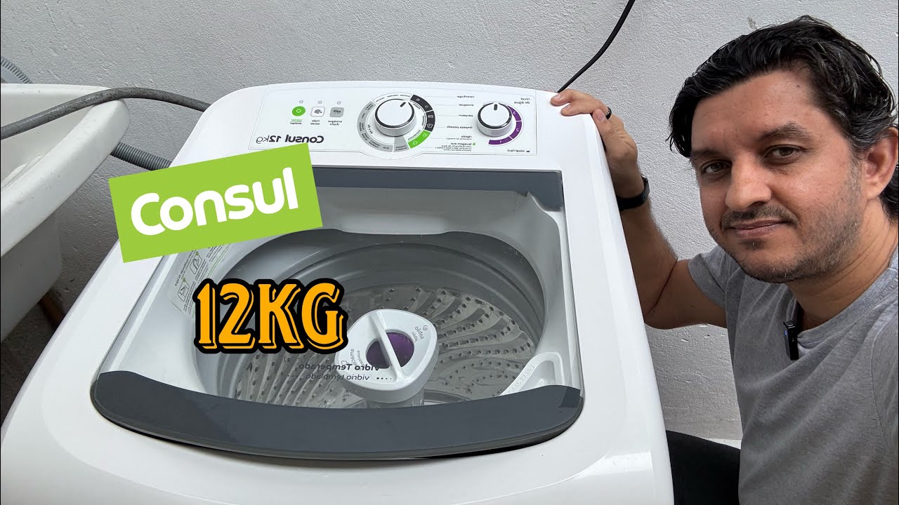 Miniatura da avaliação em vídeo de Máquina de Lavar Consul 12kg Branca com Dosagem Econômica e Ciclo Edredom