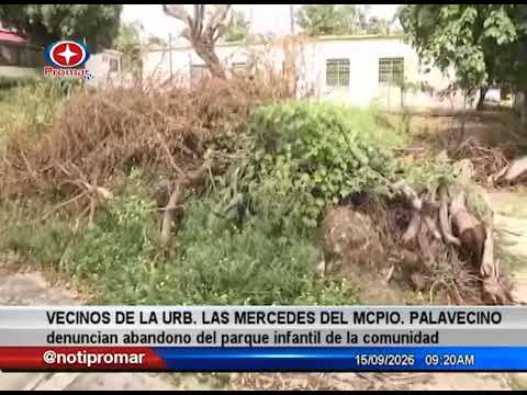 Vecinos de la Urb. Las Mercedes Palavecino denuncian abandono de parque infantil de la comunidad