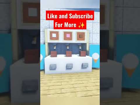 How to Make a Minecraft Ice Cream Machine Tutorial #minecraft