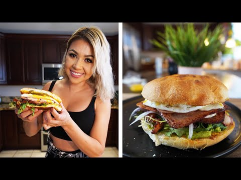 THE BEST MEXICAN BREAKFAST TORTA I EVER MADE.... | HUGE BREAKFAST SANDWICH