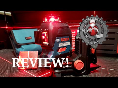 Bosch GLL3-300 200 ft Laser Level REVIEW! with BM 1 positioning device  #bosch #boschtools #tools