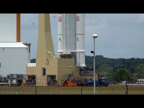 Ariane 5 flight 191 transfer to launch pad