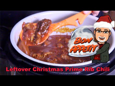 Leftover Christmas Prime Rib Chili