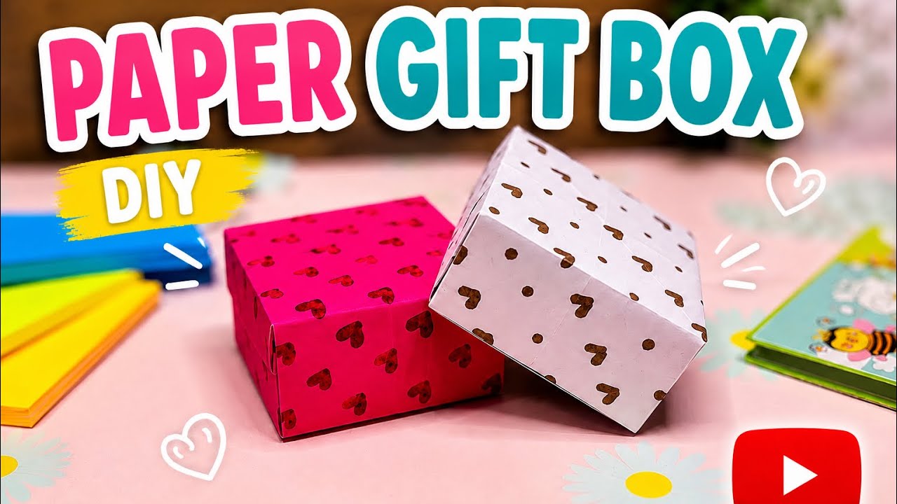 DIY Paper Box | No Glue & No Scissors | Tutorial