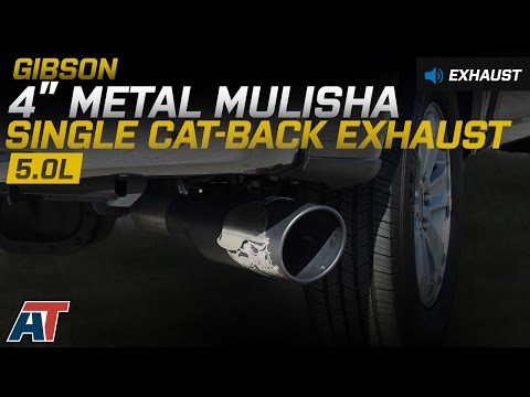 2015-2017 F150 Gibson 4" Metal Mulisha Single Cat-Back Exhaust System 5.0L Sound Clip & Install