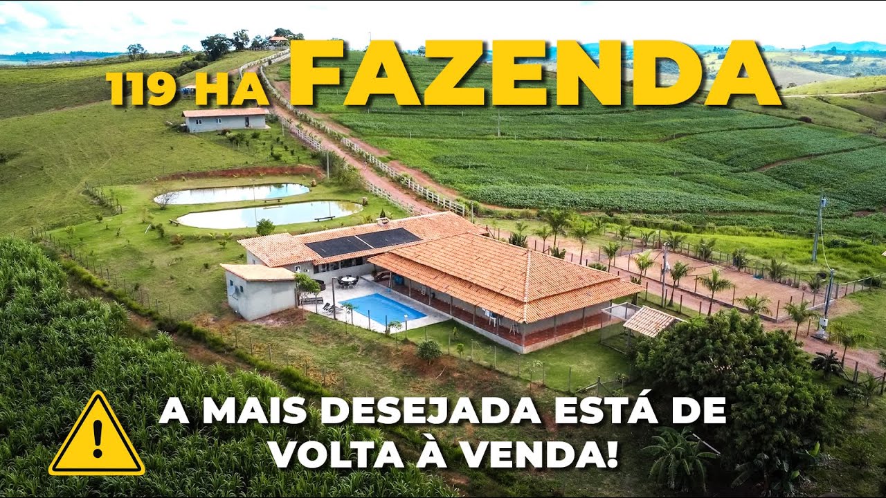 BEAUTIFUL FARM 119 HECTARES, GREAT IMPROVEMENTS, CLOSED GATE | R$ 4,000,000.00