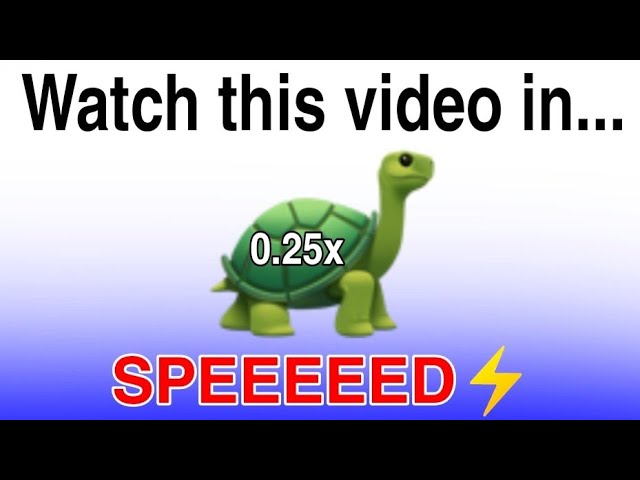 The Challenge of Slowing Down: Why Watching Videos at 0.25x Speed Can ...