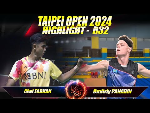 Alwi FARHAN [INA]  vs Dmitriy PANARIN [KAZ]  | Taipei Open 2024  |R32