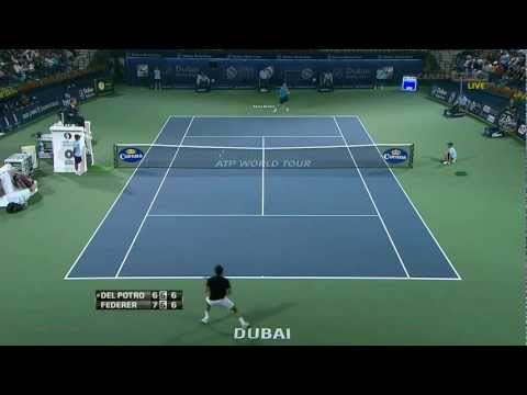 Dubai 2012 Halve Finale - Roger Federer vs Juan Martin Del Potro