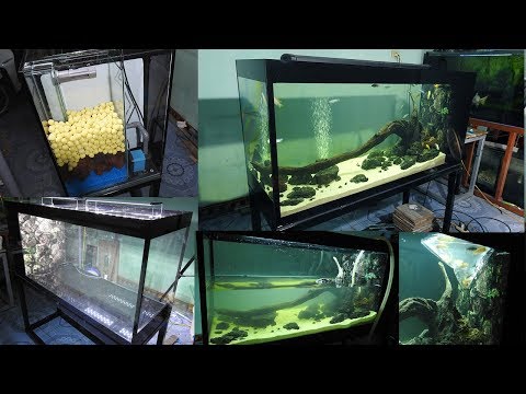 Aquarium model 13 - 80 gallon of aquarium water and a closed filtration system