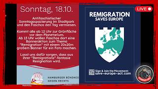 ❗ LIVE ❗in Hamburg | "@SaveEuropeAct  - european shield tour" + Gegenprotest | 1