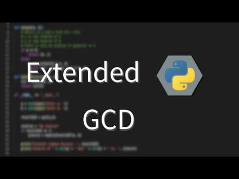 Extended Gcd Python Maths 8