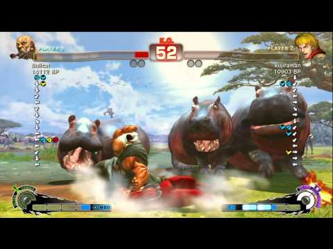 Bullcat [Gouken] vs kujiraman [Ken] SSF4 Japanese Online Ranked Matches - TRUE-HD