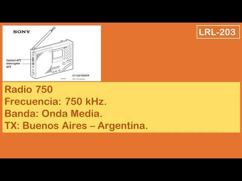 MW-DX: Radio 7-50 En 750 kHz. [ Onda Media ]. Medium Wave. Argentina - Buenos Aires - Quilmes. (ID).