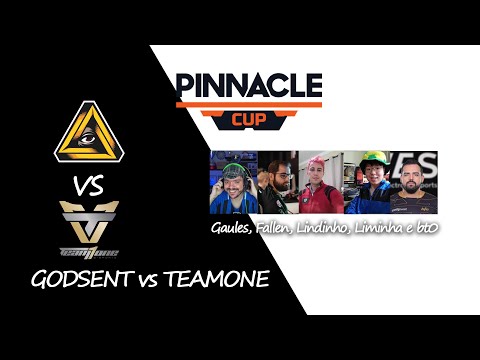 Godsent vs TeamOne - Pinnacle Cup - feat Gaules, Fallen, Lindinho, Liminha e bt0 - Highlights CSGO