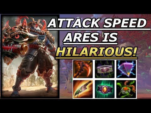 ATTACK SPEED ARES IS HILARIOUS!!! (A-Z Ares) - Season 8 Ranked 1v1 Duel - SMITE