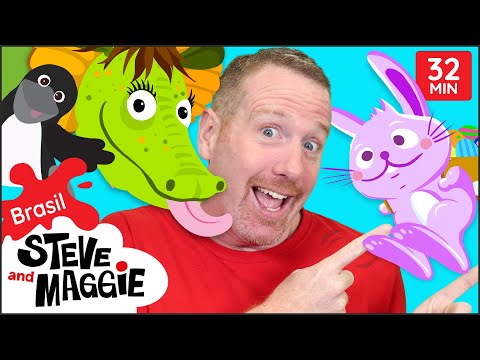 Jogo de Tabuleiro com Trem Mágico e Mais para Crianças de Steve and Maggie Brasil