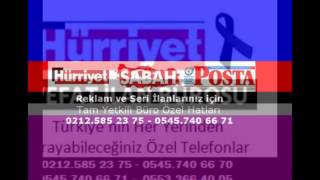 Hürriyet Zayi İlanları 0212 585 23 75  Hürriyet Vefat İlan Bürosu