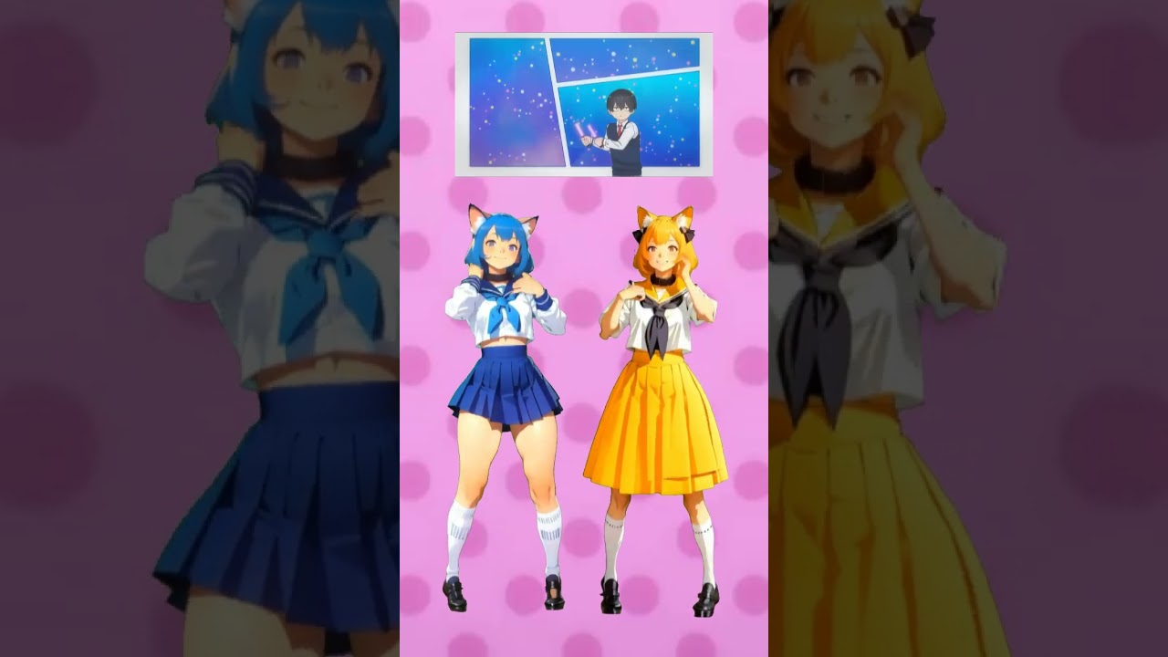 【AIcat Dancer】2.5 Dimensional Seduction dancing! | Domo AI Anime v6 style