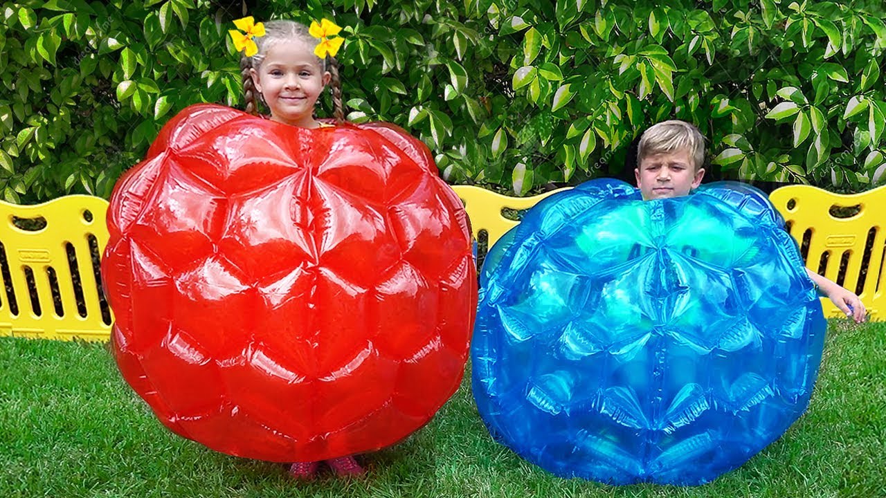 Watch video Diana and Roma play Outdoor Games and have fun with Dad Now Diana and Roma play Outdoor Games and have fun with Dad