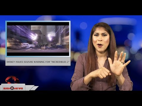 Disney issues seizure warning for “Incredibles 2” (ASL - 6.18.18)