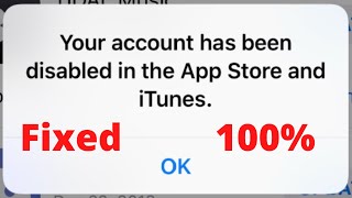 Your Account Has Been Disabled in the App Store and iTunes iPad | iOS 15 | 3 Easy Way to Fix 2022 ✅