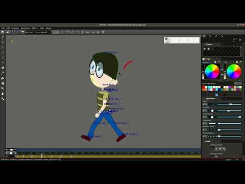 2D Animation Tutorial - How Add Details to A Walking Cycle - Part 4 / 5 thumbnail