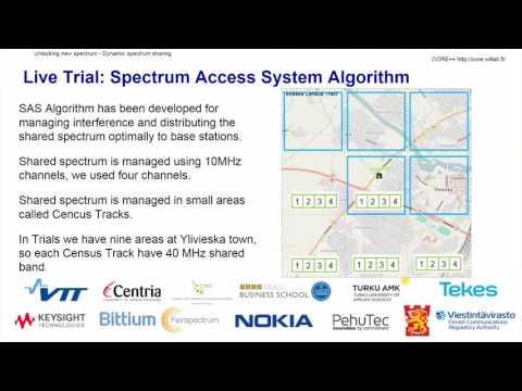 CORE++ SAS/CBRS demonstration - 100 Lasissa! Kohti Fiksua Kaupunkia