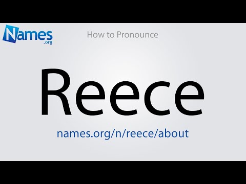How to Pronounce Reece