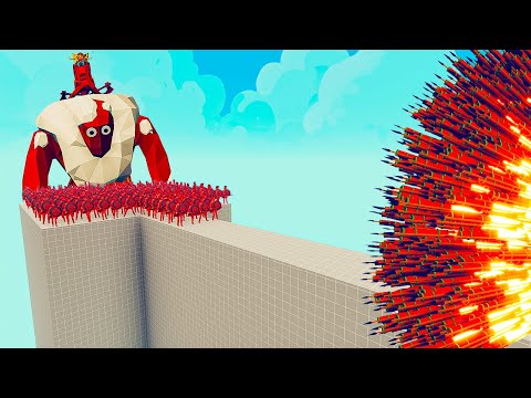 300x Spartans + 1x GIANT vs EVERY GODS - Totally Accurate Battle Simulator.