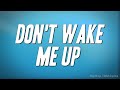 Chris Brown Don T Wake Me Up Lyrics