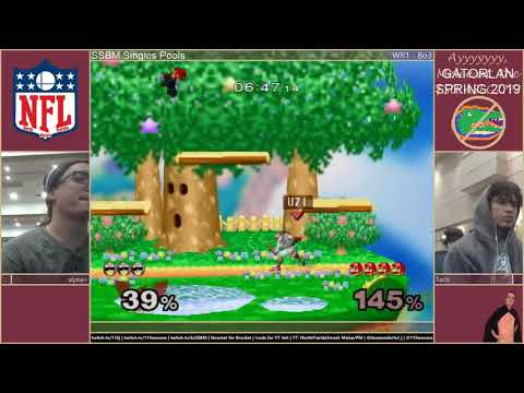 GL2019 SSBM Singles - 4/6 - alpha+ (CF) Vs. Taco (Mario) - Pools