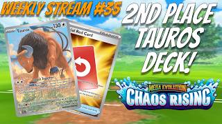 2nd Place Paldean Tauros Deck! Weekly Stream #35
