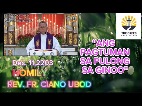 ANG PAGTUMAN SA PULONG SA GINOO (Homily Rev. Fr. CIANO UBOD )@theoff-dutybanker #homily