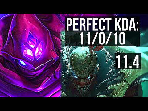 MALZAHAR vs PYKE (MID) | 11/0/10, Legendary | BR Diamond | v11.4