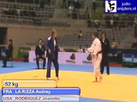 Judo 2009 Rio de Janeiro: La Rizza (FRA) - Rodriguez (USA) [-52kg].