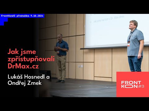 Náhled videa Jak jsme zpřístupňovali Dr. Max