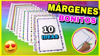 MÁRGENES para CUADERNOS  Bordes y Recuadros muy B