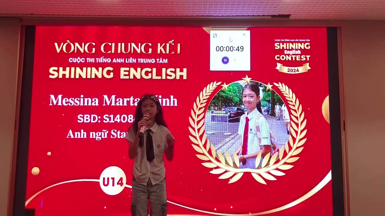 Human vs AI #shiningenglishcontest2024 #finalround #firstprizeU14 🏆🥇