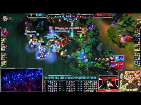 NWS Watch Amazing Kha'Zix Baron Steal - NWS vs OMG - LoL S4 Worlds