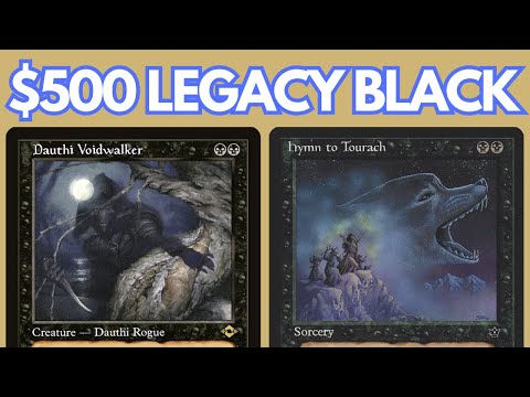 NOW THIS IS LEGACY! GREAT GAMES! Mono Black Midrange with NO RESERVE LIST cards. MTG League