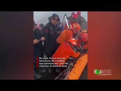 Corpo de brasileira é resgatado após 15 horas de operação em penhasco na Indonésia